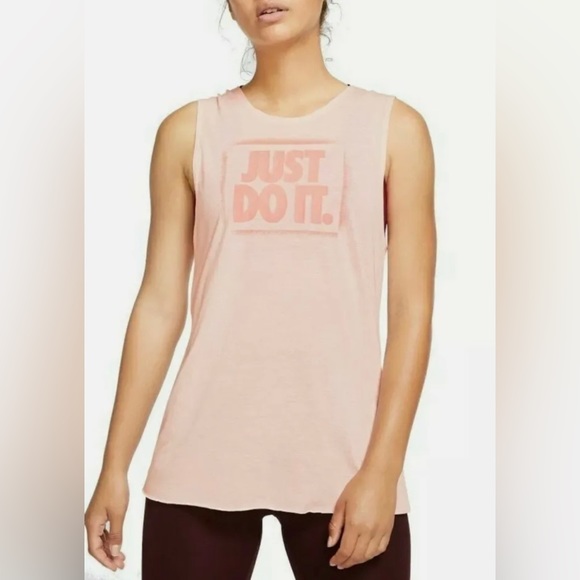 Nike Other - NWT NIKE S ECHO PINK MODERN MUSCLE DRI-FIT BUNGEE OPEN BACK WORKOUT TANK TOP
